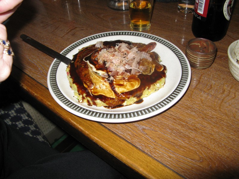 Okonomiyaki is a Food