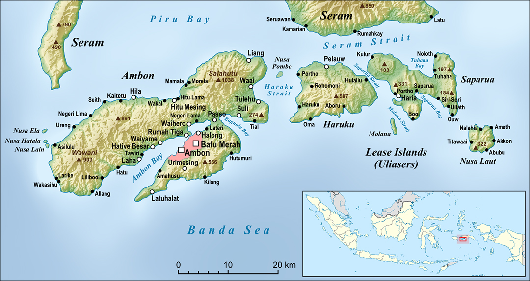 lombok pulau flight to Indonesian Ambon the Saparua Spice Islands and Visit of